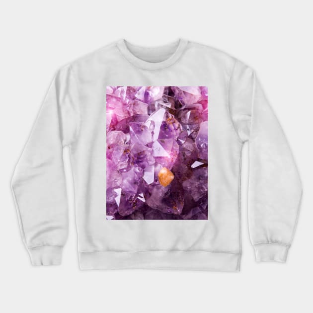 Purple Amethyst Crystal Crewneck Sweatshirt by NewburyBoutique